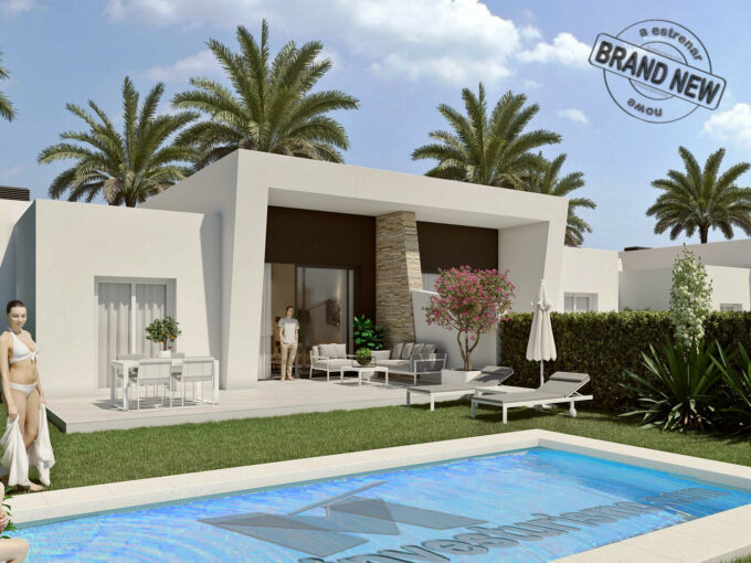 New Build Semi-detached Villas 3 bedrooms in Algorfa