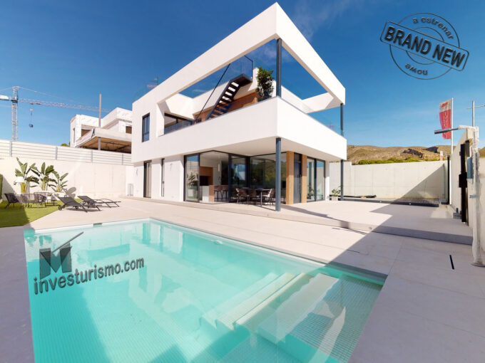 New build villas 3 bedrooms in finestrat