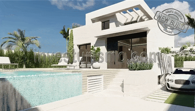 New build villas 3 bedrooms 2 bathrooms in ciudad Quesada