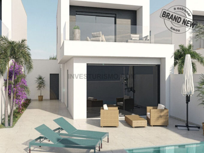 New Build villas 3 bedrooms 2 bathrooms in san pedro del pinatar
