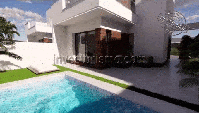 Semi-detached villas 3 bedrooms 2 baths in San Fulgencio