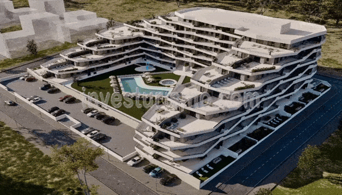 Beautiful 2 and 3 bedrooms apartments with big terraces near golf courses.