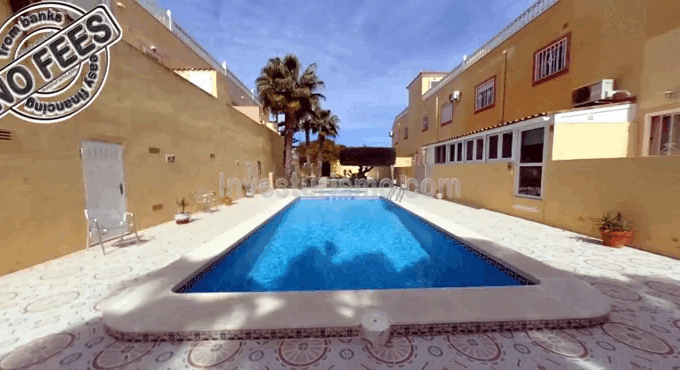 Ground floor bungalow with magnificent gardens and swimming pools located in Orihuela Costa Las Filipinas.